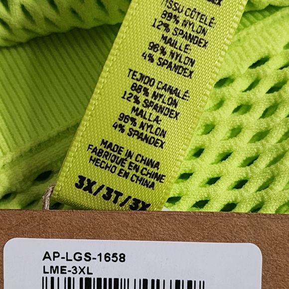 2pcs SKIMS PERFORATED SEAMLESS LEGGING AND CROPPED TOP/LIME/3XL - Picture 10 of 15